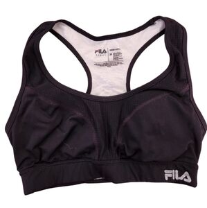 FILA sports bra, black. Medium.
